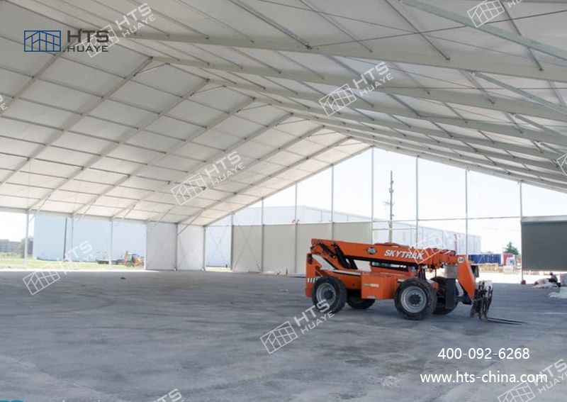 無需復雜地基，現場無加工作業，選簡易戶外倉庫篷房更高效