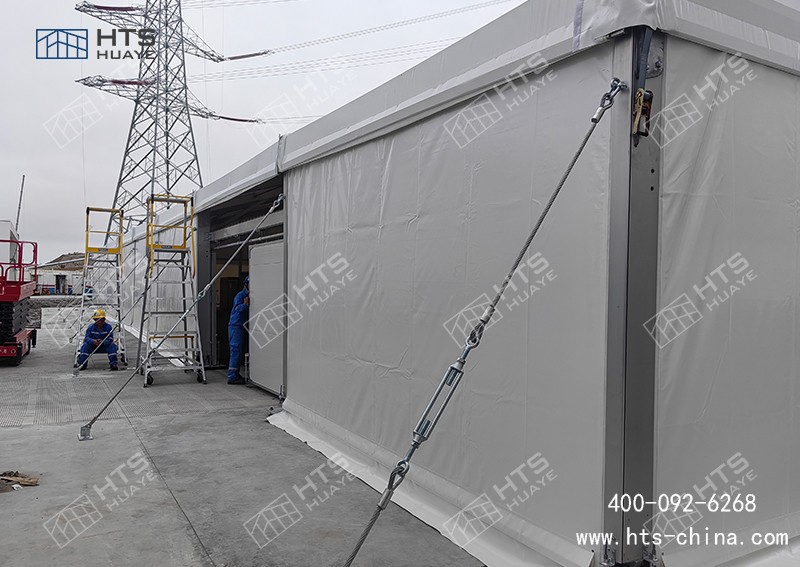 無需復雜地基，現場無加工作業，選簡易戶外倉庫篷房更高效